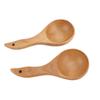 2pcs Cooking Spoon Exquisite Anti Stick Wooden Ladle for Kitchen Salad Mixing Stirring