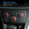 3x Air Condition Audio Switch Knob Trim Ring for Dodge Challenger 15+ /Ram 12-17