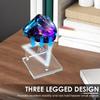 4 Pcs Clear Acrylic Crystal Display Stand For Fossil Gemstones Coral Geodes Seashells Rock Mineral Agate Small Collectibles