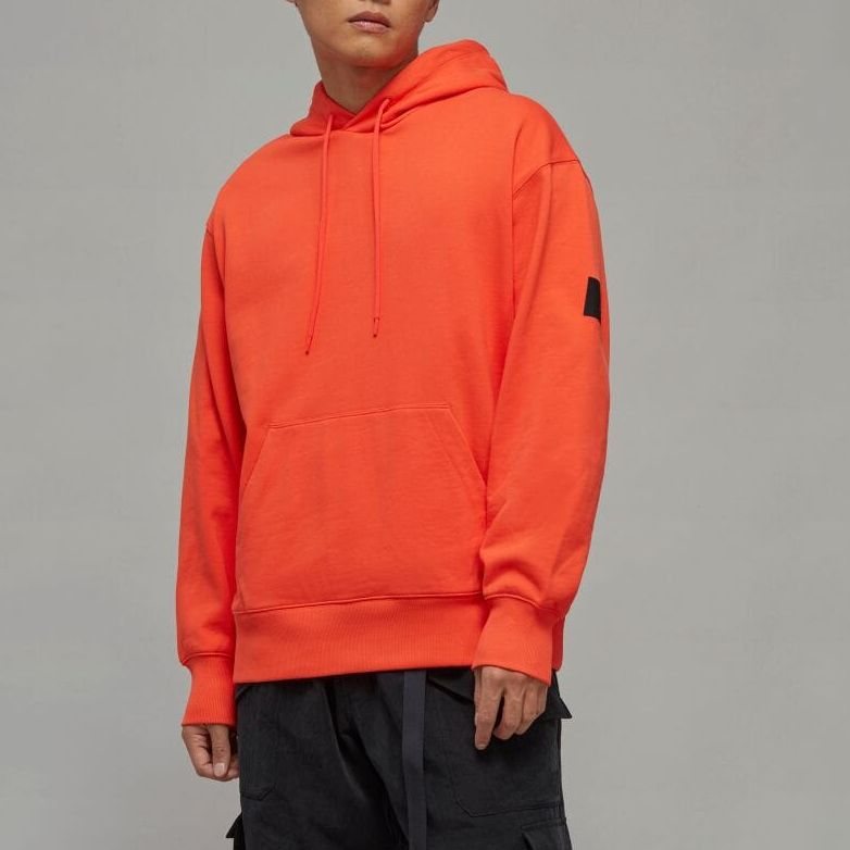 Y-3 Ft Hoodie Solid Color Long Sleeve Hooded Sweatshirt Men Hoodies Orange IB4807