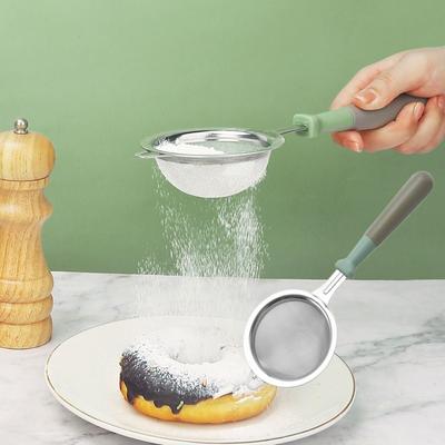 Ruční sítko na mouku Lžíce Domácí sítko na šťávu Cedník pro kakaový matcha prášek