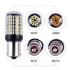 2PCS 1156 BA15S P21W BAU15S PY21W 7440 W21W P21/5W 1157 BAY15D 7443 3157 LED Bulbs 144smd CanBus Lamp Reverse Turn Signal Light