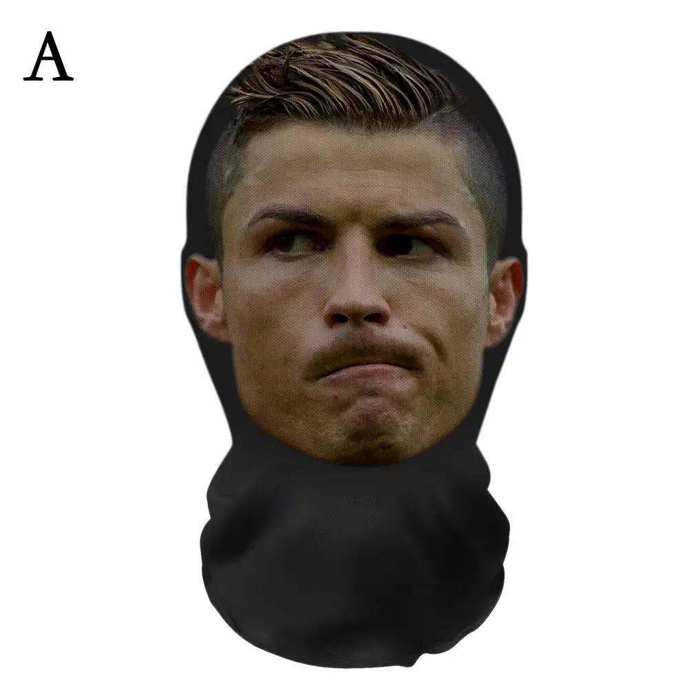 3D Realistic Mask Celebrity Face Mask Funny Head Cover Riding Scarf Cosplay Party Headwear Hip Hop Hood Balaclava