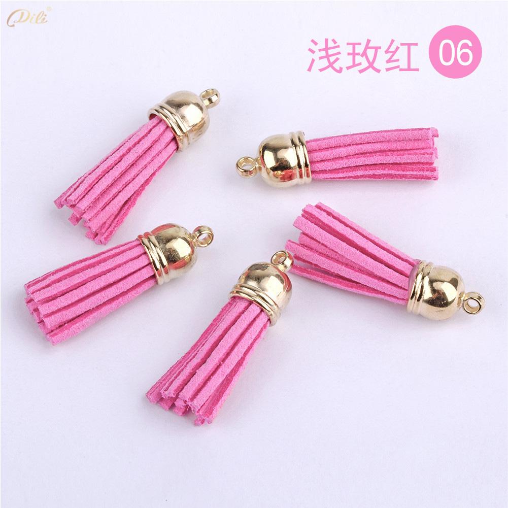 5/10/20Pcs 38mm Mini Leather Tassels Keychain Tassels For DIY Crafts Charms Earrings Bracelets Jewelry Making Supplies