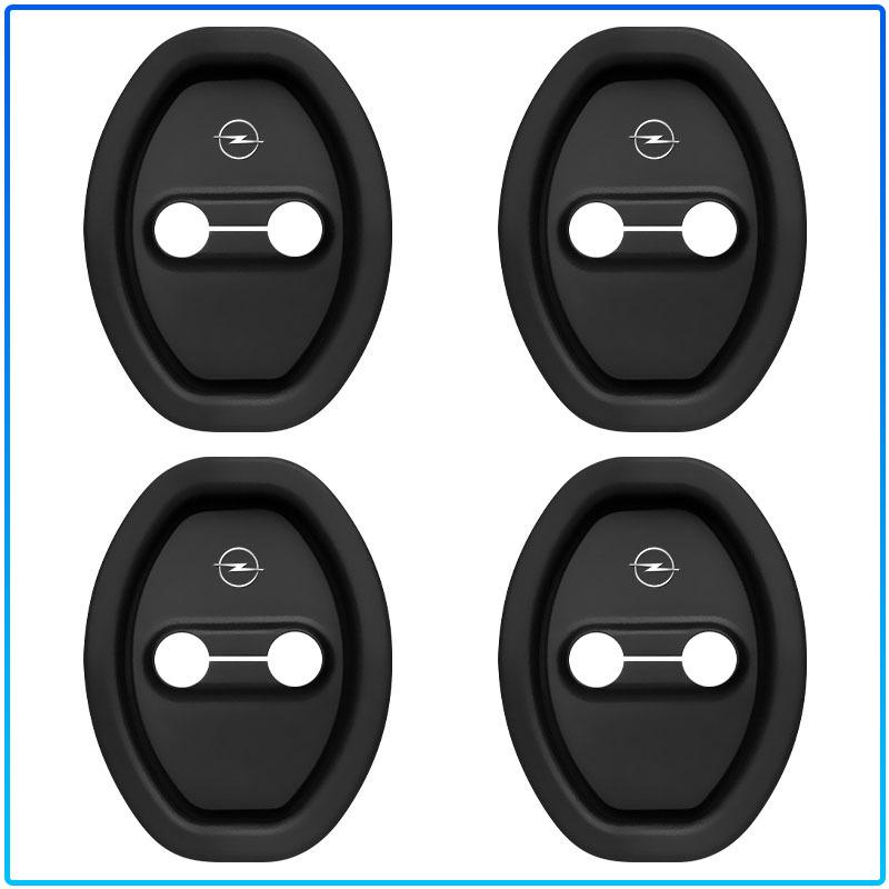4pcs Car Door Cushion Silicone Door Lock Buckle Protective Cover For Opel Astra H G J Insignia Mokka Zafira Corsa Vectra B C D
