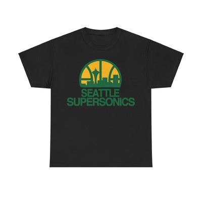 Seattle Supersonics Nostalgisches Retro Basketball T-Shirt