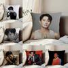 Actor L-Lee B-byung H-Hun Pillow Case Anti-dustmite Pillowcase Invisible Zipper Silky Short Plush Sofa Cushion Cover