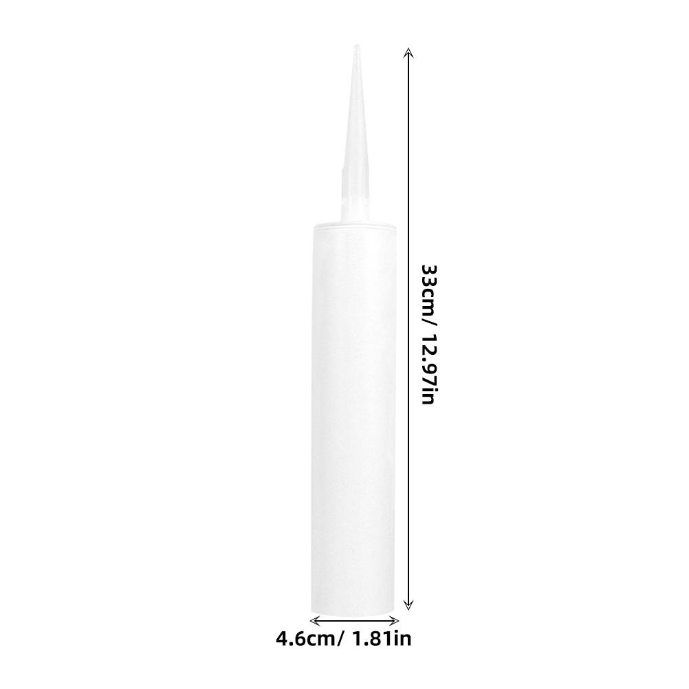 3 Pcs Reusable Empty Caulking Tubes Dispenser Sealant Grouting Repair Tool Glass Adhesive Packaging Container For Latex Cracks