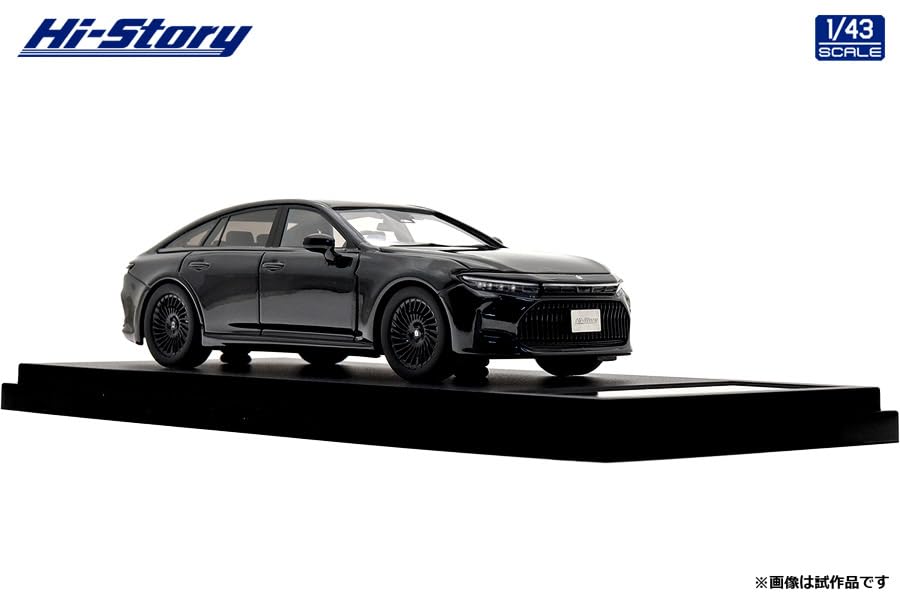 INTERALLIED Hi Story Scale Toyota CROWN Z BLACK PACKAGE Precious Black Pearl Finished Model HS525BK 1/43 (2024)