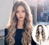 Mixed Race American Curly Lace Wig - Long, Hand-Hooked, Full Cap with Simulated Scalp for Natural Big Wave Style