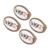 4 Sets Oval Cabinet Knobs 3D Floating Flower Exquisite Ergonomic Vintage Cabinet Knobs for Home Door