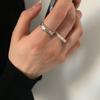 Korean Irregular Foil Embossed Open Ring - Trendy Retro Style for Women