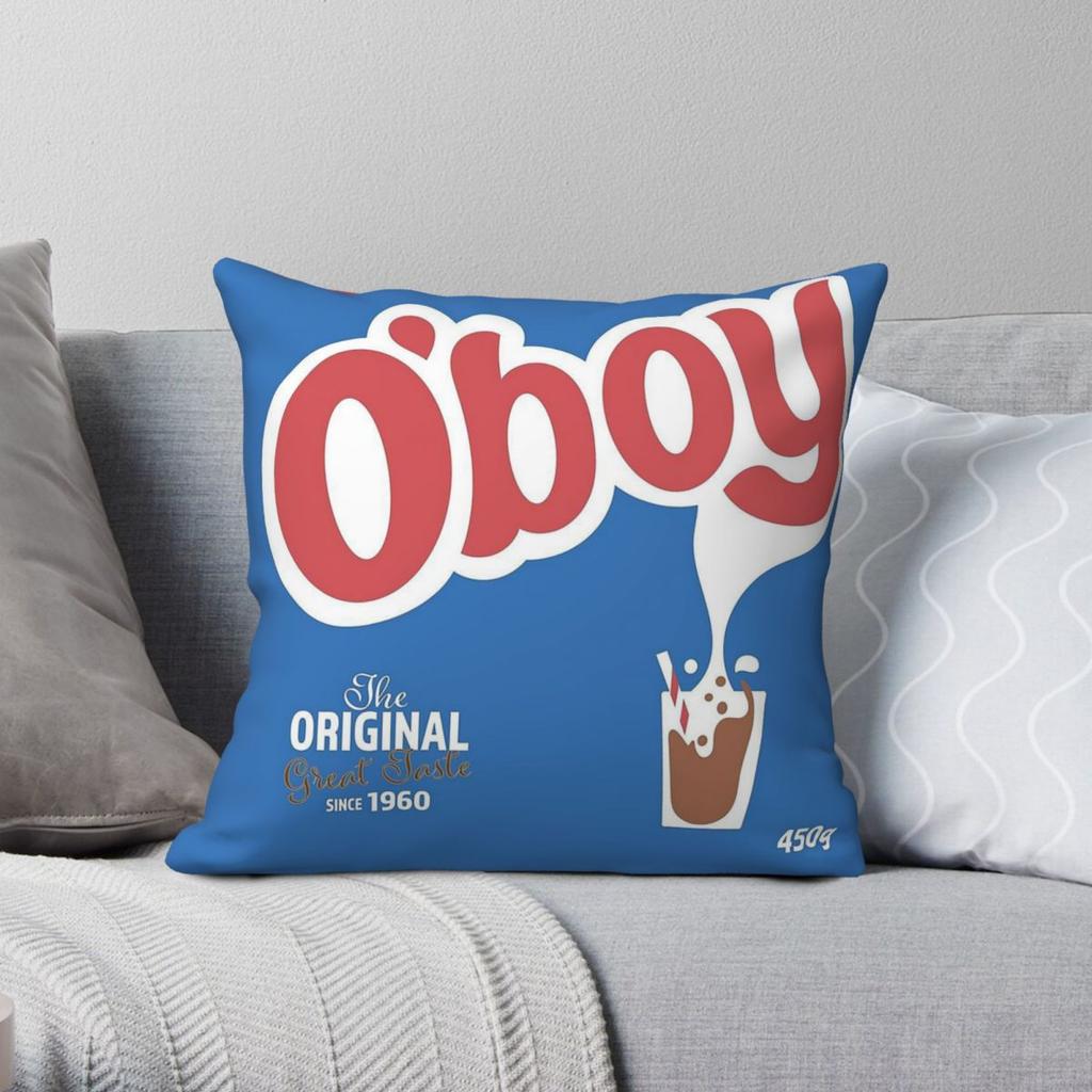 OBoy Pulver Chocolate Drink Square Pillowcase Polyester Linen Velvet Creative Zip Decor Pillow Case Sofa Cushion Cover