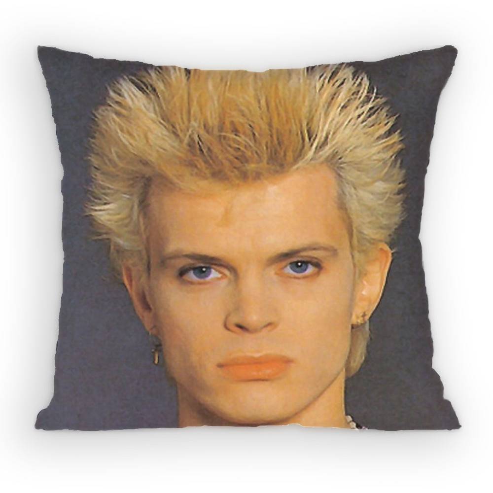 Famous BBilly Idol Pillow Case Antidustmite Pillowcase Invisible zipper silky short plush Sofa cushion cover
