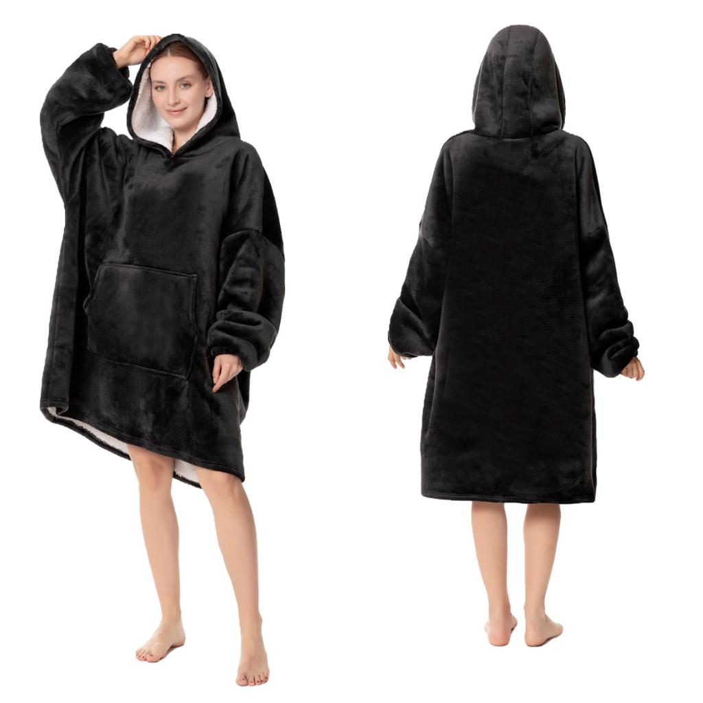 1 Stück Kapuzenpullover für Erwachsene, Kaltwetterkleidung, Hauskleidung, Flanell-Pyjama