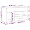 Shoe Bench Vintage Wood Look 80 x 30 x 45 cm Engineered Wood