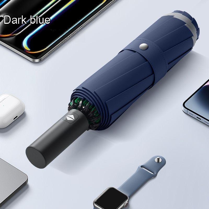 Deutscher Grüner Riese Extra Großer Umkehrschirm Herren Vollautomatisch Vergrößert Verstärkt Verdickt Geschäfts-Regenschirm