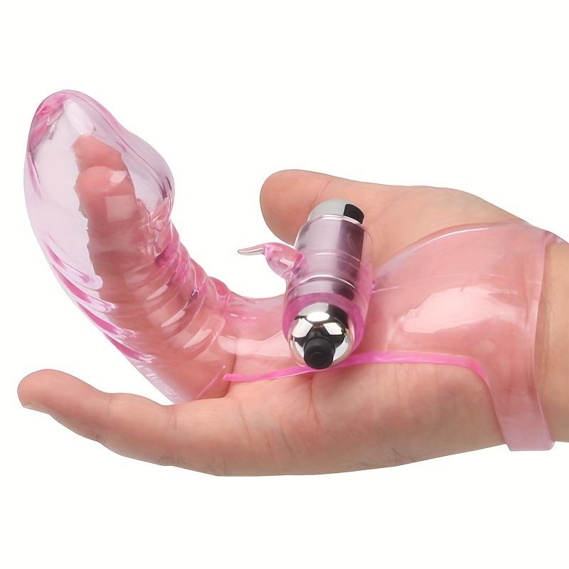 1 buc. Seturi de vibratoare cu degete distractive pentru adulți pentru bărbați și femei, seturi de cristale de jeleu moale pentru săpat, instrumente de masaj vibrator pentru clitoris vagin