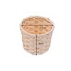 Handmade Bamboo Garden Flower Pot Wicker Basket Straw Patchwork Wicker Rattan Seagrass Storage Organizer Nursery Pots