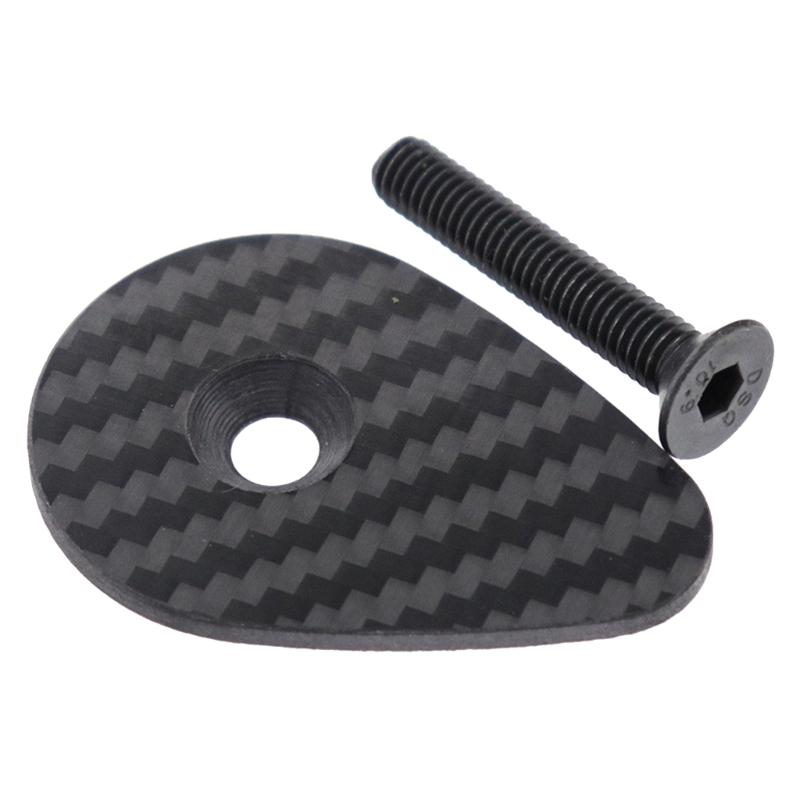 Carbon Fiber Headset Top Cap Bike Headset Stem Cap with Screws for F12 Bike Handlebar Repair Parts Cycling Accessories