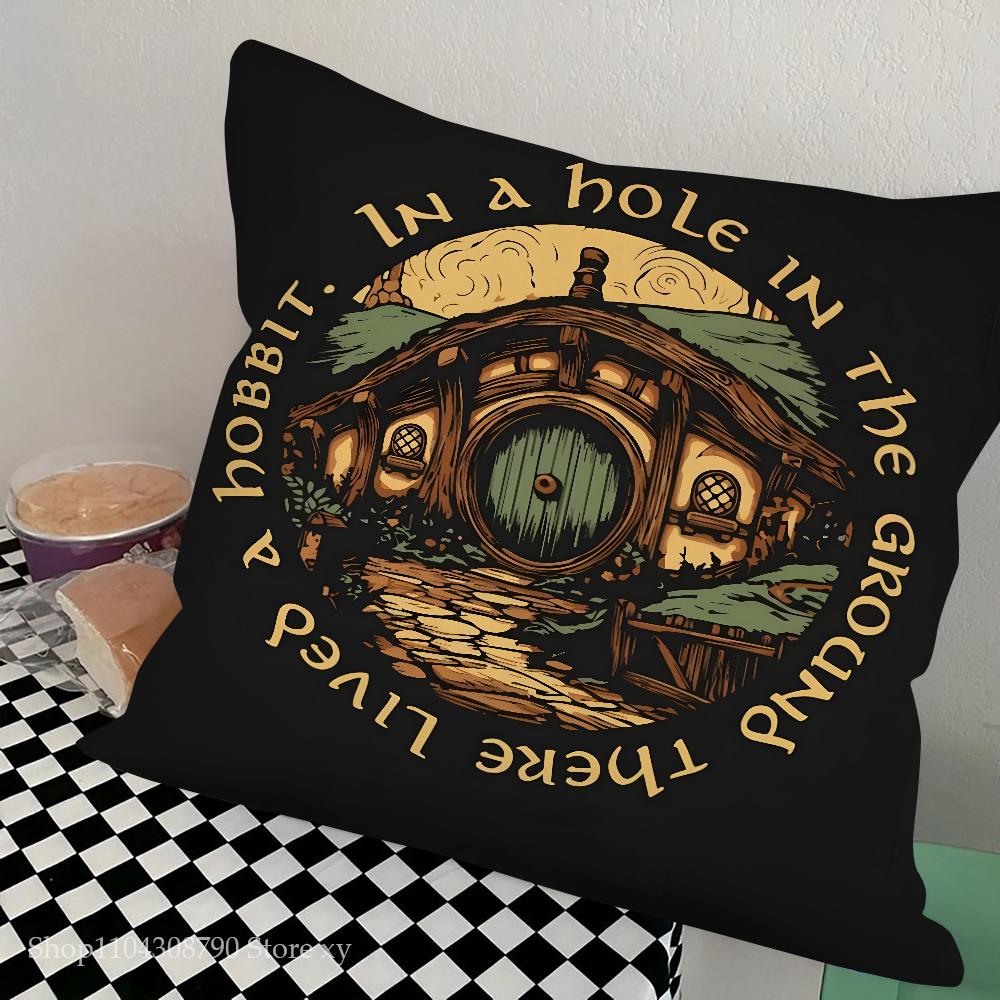 The L-Lord Of The R-Rings Pillow Case Square Pillow Bedroom Sofa Leisure Comfort Cushion Car Living Room Home Decoration