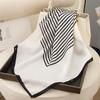 Silk-Feel 90x90 Women's Korean Style Spring/Summer Versatile Printed Square Scarf