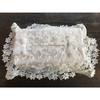 Vivienne Crystal Margaret Series Tissue Box Cover, 12 x 26 x 6 cm, Ivory & Green, Lace Embroidery, WK1002D2