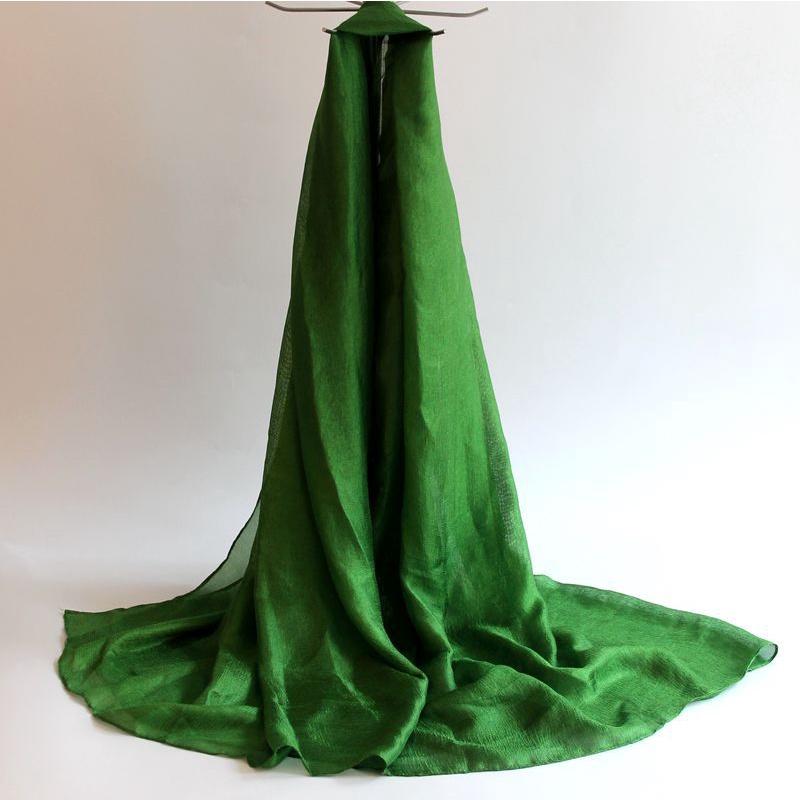 Neuer niederländischer Leinenschal für Damen, einfarbig, Baumwolle und Leinen, All-Match-Schal, Sonnenschutz, Strandtuch, Perle