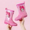 Rain Boots Women's Jelly Children's Kuromi Cute Melody Kindergarten School Non-Slip Waterproof Rain Boots