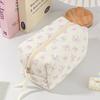 Fashion Handbag Quilted Makeup Bag Cute Bow Zipper Storage Bag Multifunctional Travel Storage Pouch Travel