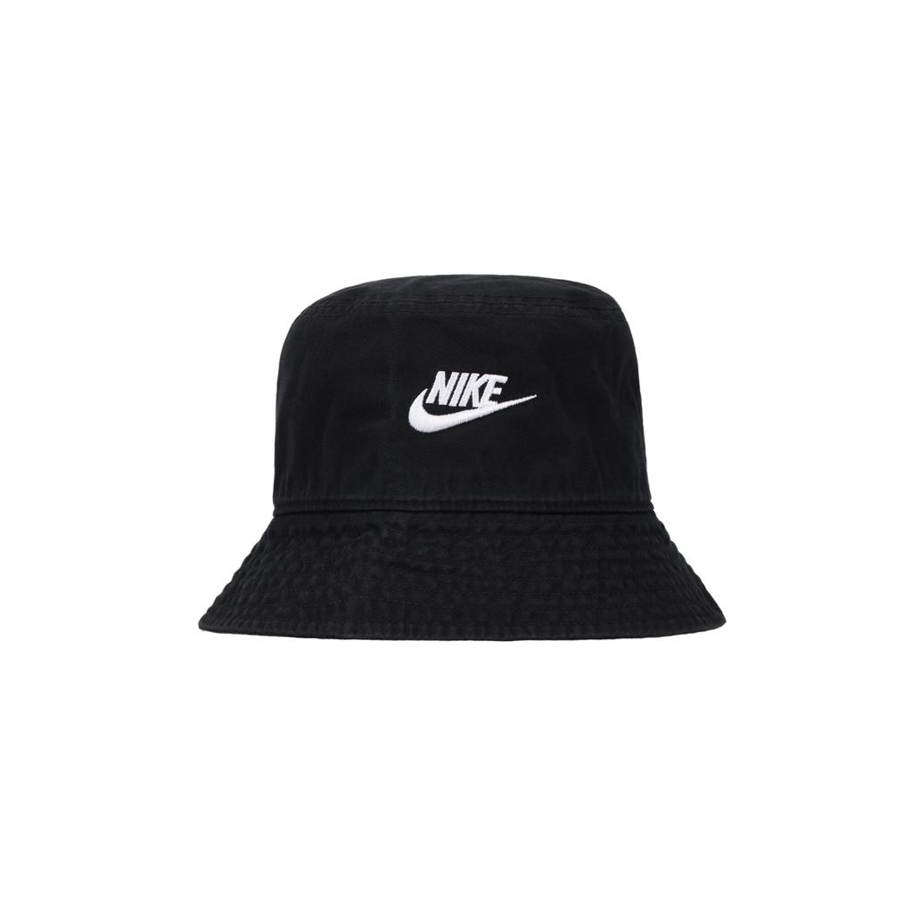 Nike Logo Embroidered Cotton Fisherman Hat Unisex hats Black FB5381-010