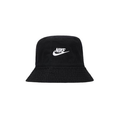 Nike Logolu İşlemeli Pamuk Balıkçı Şapkası Unisex şapkalar Siyah FB5381-010