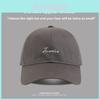 Cotton Baseball Cap With Embroidered Letters For Summer Sun Protection And Casual Style