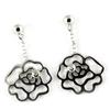 Altesse [K9438] - Silver Earrings 'Rosa Romantica'