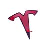 ZFX1 3pcs Car Front Rear Emblem Sticker Black for Tesla Model 3 Model Y Tail Box Auto Steering Wheel Decoration Modified Accessories