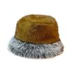 Plush Hat for Women In Autumn and Winter Cold Protection Ear Protection Face Showing Small Basin Hat Furry Fisherman Hat