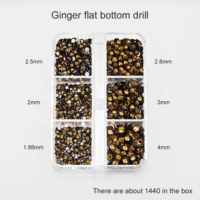 

1 коробка смешанных размеров ss6-ss20 стекло без горячей фиксации стразы с плоской задней частью хрустальный камень стразы блестят бриллианты для ногтей для одежды «сделай сам»