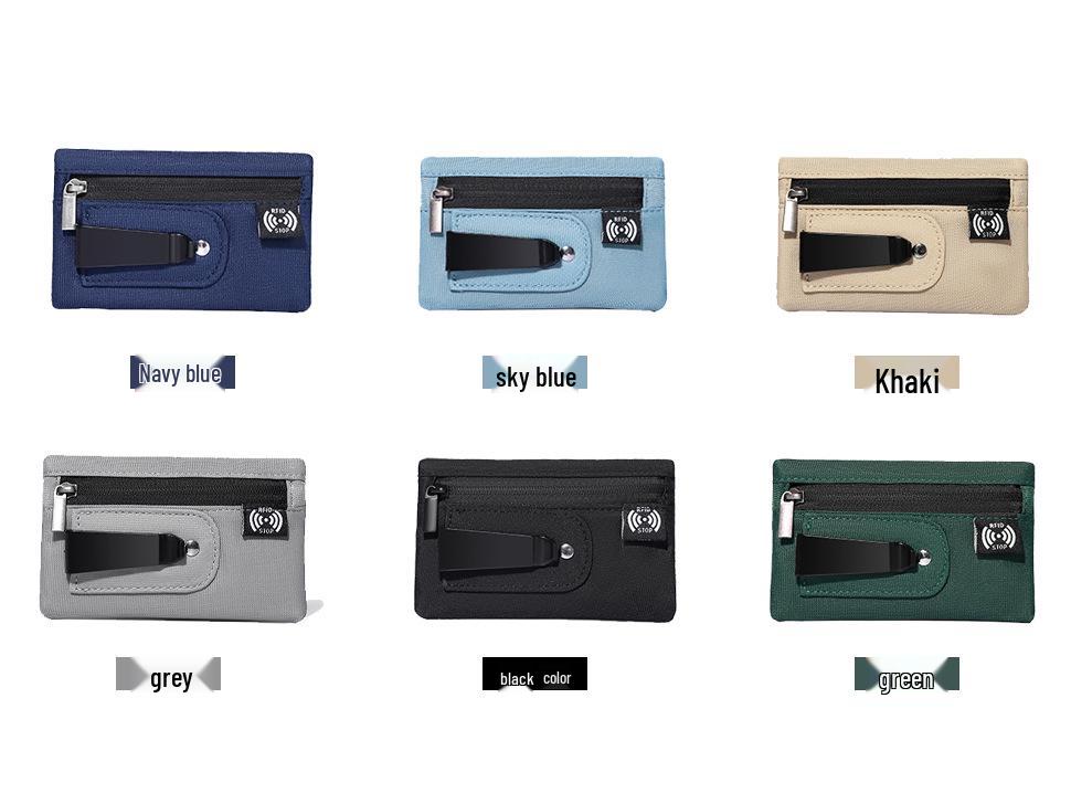 RFID Anti-Theft Waist Bag: Hidden Coin Purse & Card Holder for Outdoor Travel
