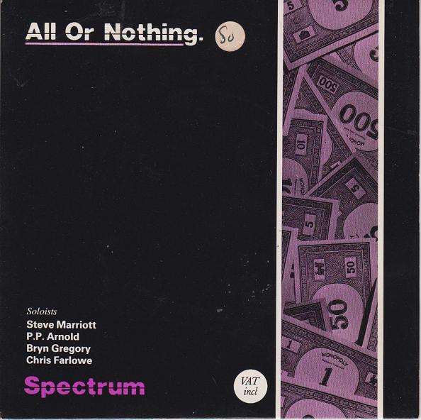 

7inch Record SPECTRUM - All Or Nothing 7THE1 The Phoenix Soc 1985 UK Rock Used