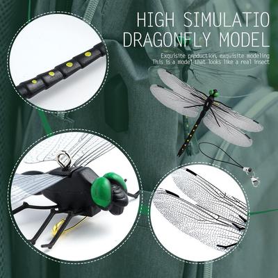 4-20 Stück Simulation Libelle Mückenschutz Mini Libellen-Ornament Simulation Libelle Tier Modell Für Außenbereich Garten Bauernhof