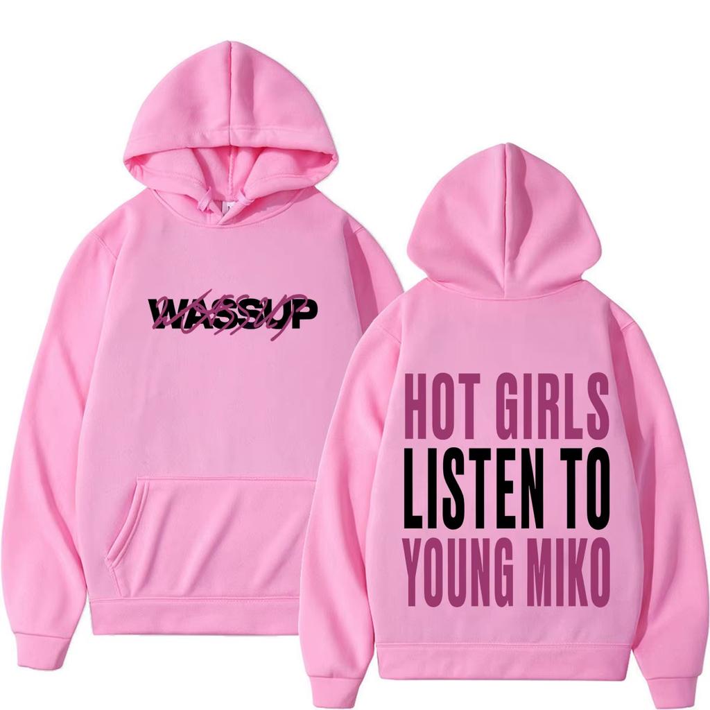 Rapper Young Miko Tour 2026 Print Hoodie Men Women Fashion Pullover Winter Long-sleeved Casual Loose Soft Cotton Sweatshirt