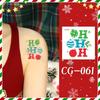 Ruikalong Christmas Cartoon Temporary Tattoo Stickers for Face and Arms