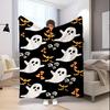 Ghost Halloween Print Microfiber Flannel Cover Blanket Bedroom Living Room Sofa Soft And Comfortable Home Decoration