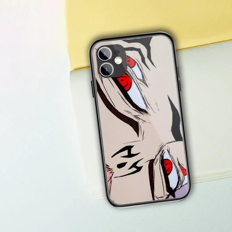 Cartoon Anime Jujutsu Kaisen Phone Case For IPhone 13 12 11 XS X 8 7 6 Plus Mini Pro Max SE 2022 Black PC TPU Glass Phone Cover