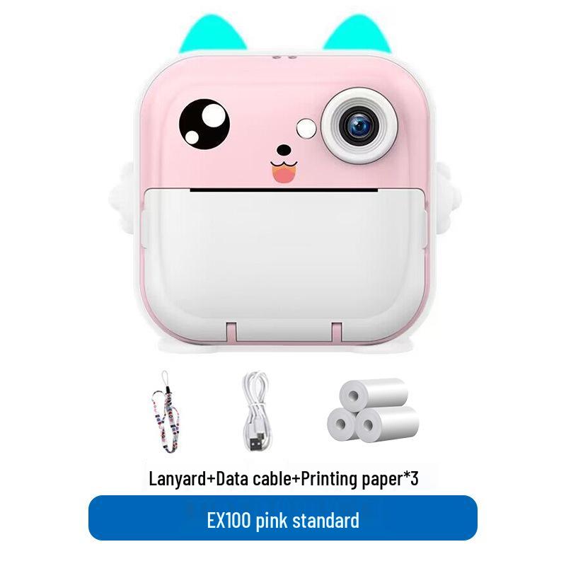 Q5 Barnas Dobbeltlinse Instant Print Kamera - Håndholdt Mini SLR Leketøy