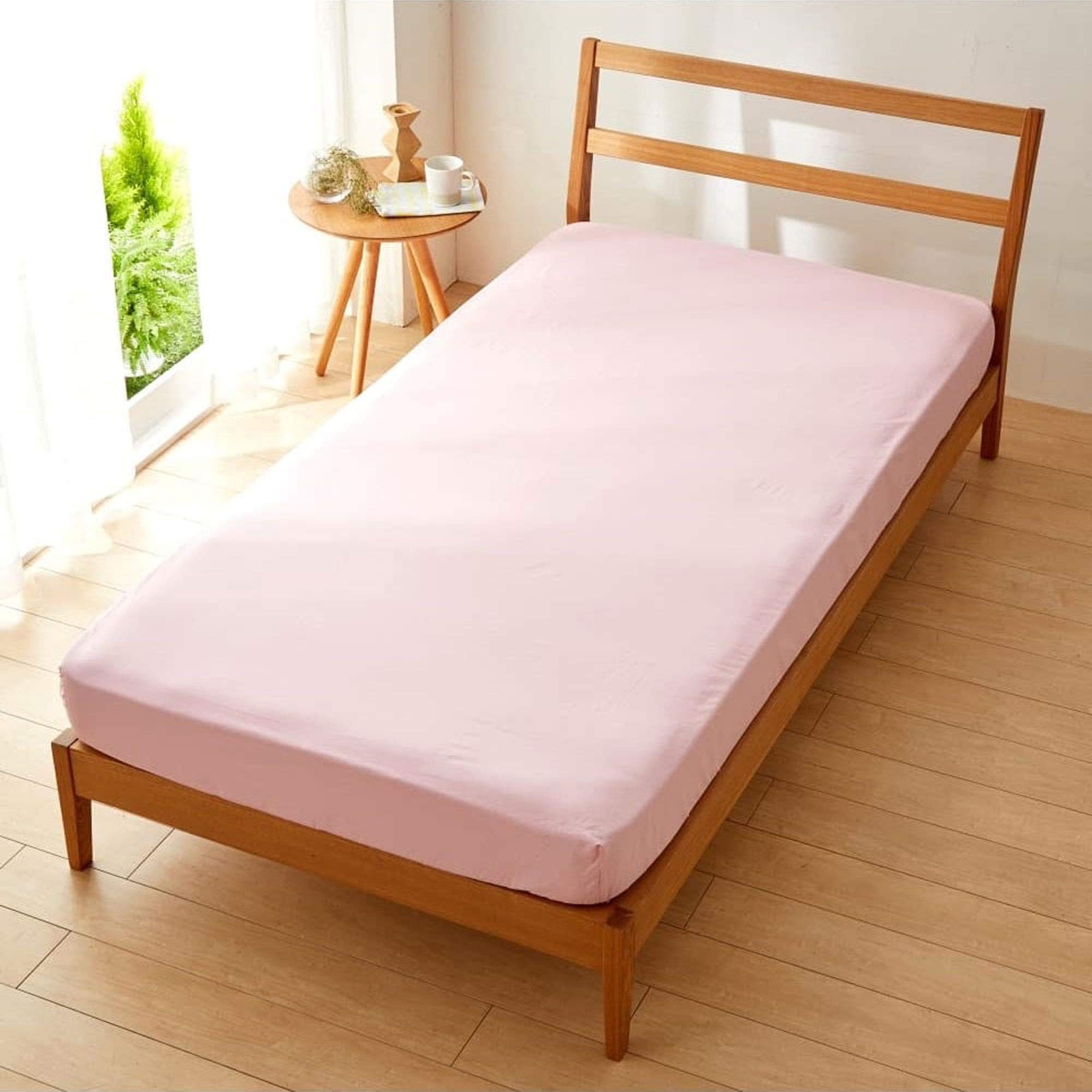 

Seafield Fitted Made in Cotton Sheet, Single, Pink, SB-504-N, Japan, 100%