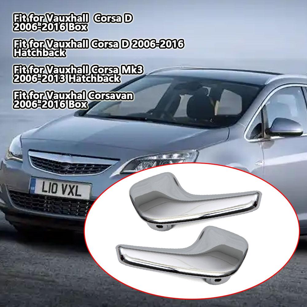 ABS Chrome for Vauxhall Opel Corsa D 2006-2014 Mk3 / Hatchback Car Left / Right Interior Door Handle Car Accessories 13297813