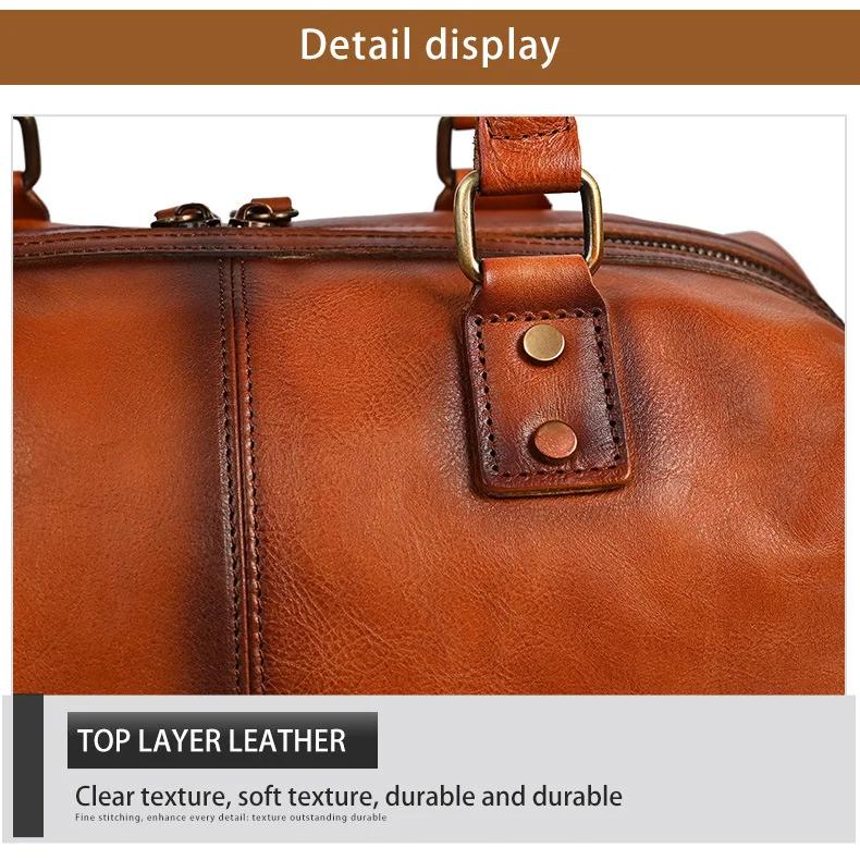 Johnature Damen Reißverschluss Handtasche Lässige Tragetasche Echtes Leder Große Kapazität Vielseitige Umhängetaschen