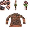 Prodyšný kostým Moana Maui s tetováním pro dospělé a děti s realistickým tetováním
