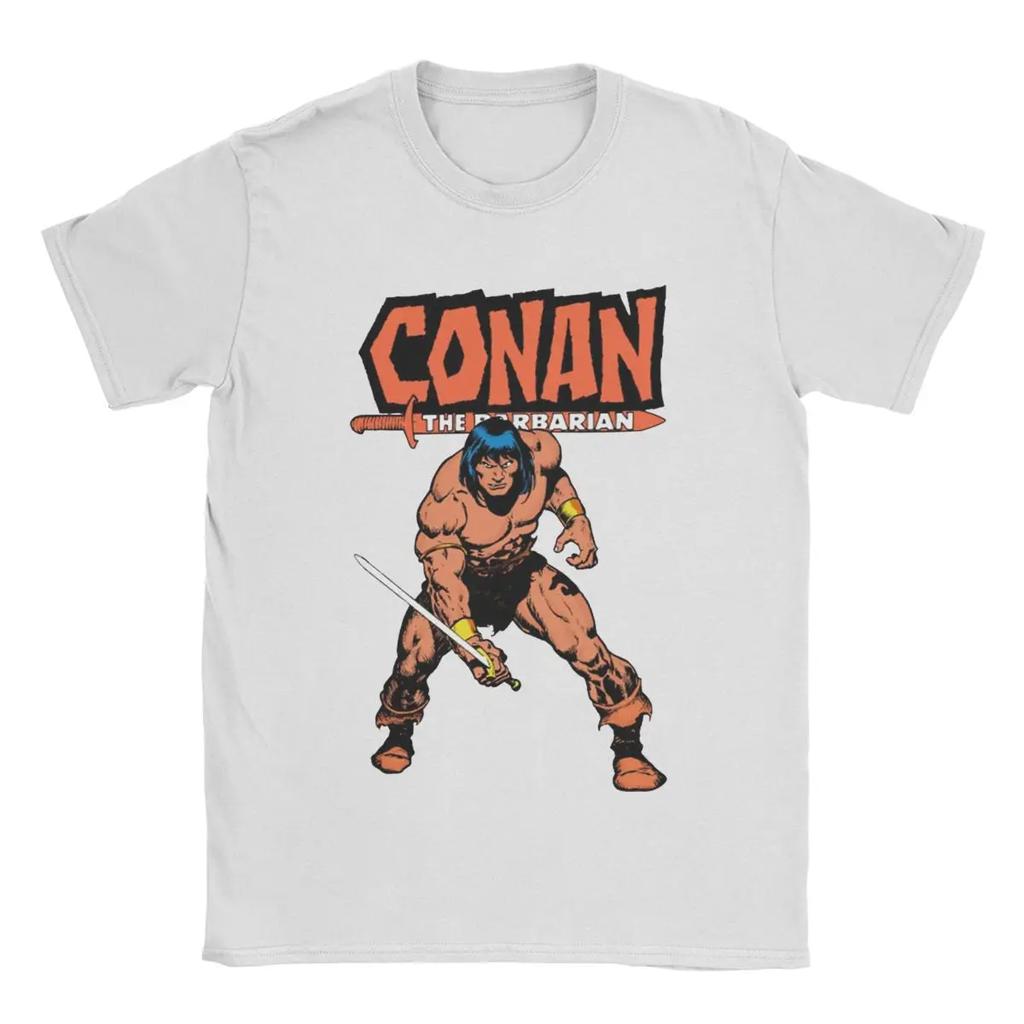 2025 Conan The Barbarian Women's Men T Shirt Novelty Tee Short Sleeve Round Neck T-Shirt Pure Cotton Summer Cotton Tops Clothing